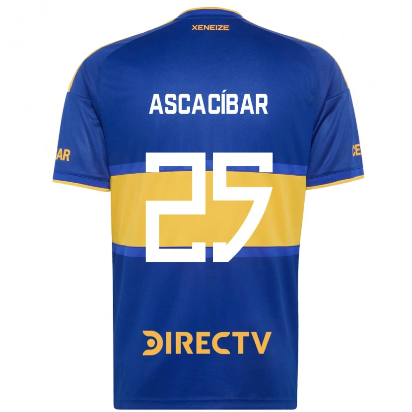 Danxen Pánské Santiago Ascacíbar #25 Královsky Modrá Žlutá Domů Hráčské Dresy 2026/27 Dres