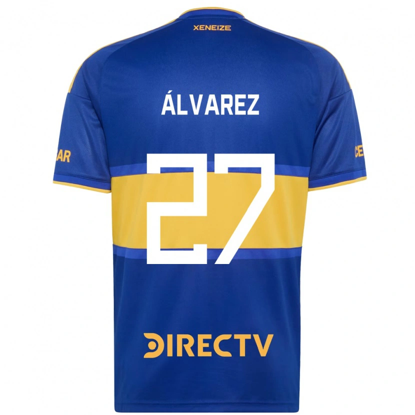Danxen Pánské Violeta Álvarez #27 Královsky Modrá Žlutá Domů Hráčské Dresy 2026/27 Dres