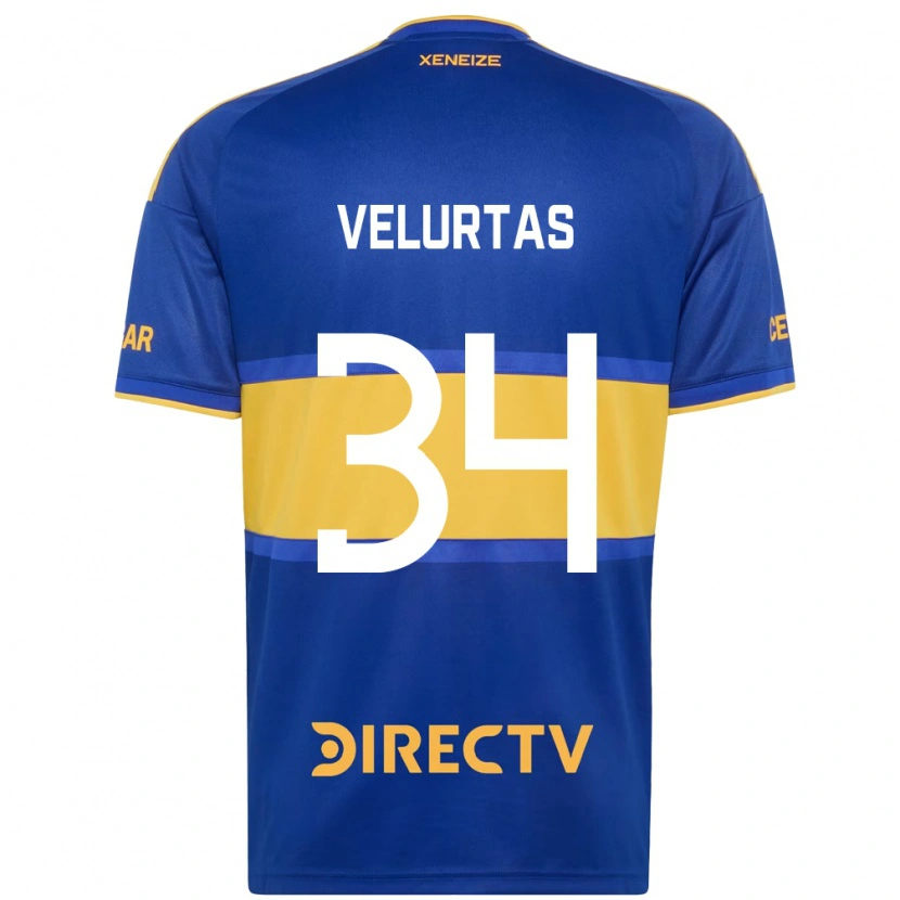 Danxen Pánské Pedro Velurtas #34 Královsky Modrá Žlutá Domů Hráčské Dresy 2026/27 Dres