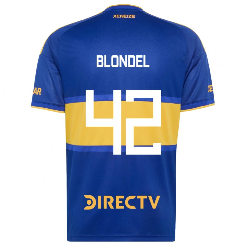 Danxen Pánské Lucas Blondel #42 Královsky Modrá Žlutá Domů Hráčské Dresy 2026/27 Dres