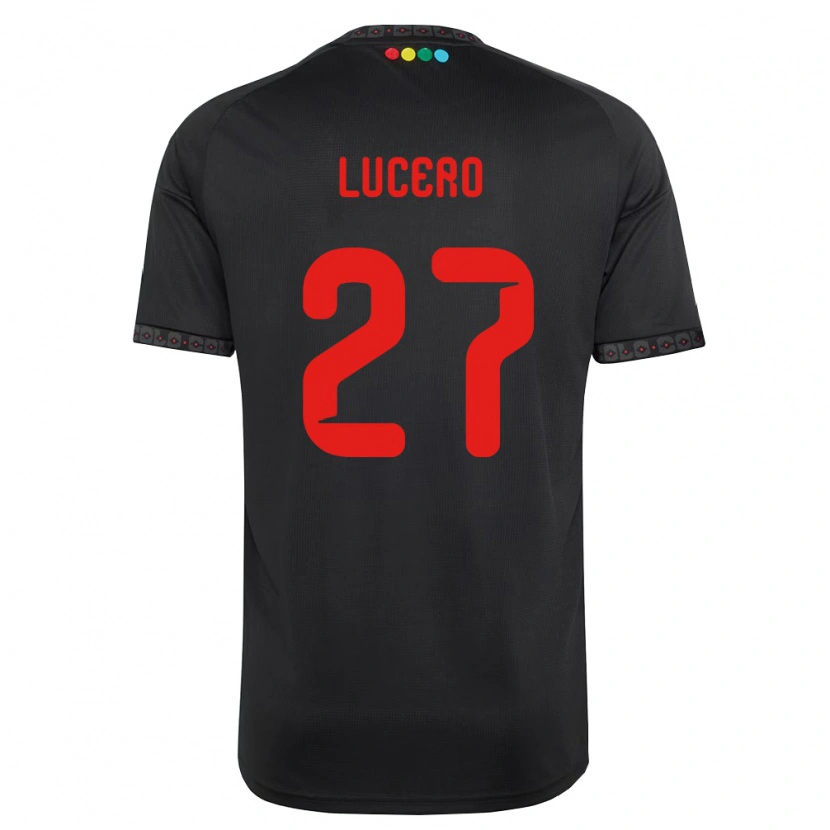 Danxen Pánské Valentina Lucero #27 Černá Červená Daleko Hráčské Dresy 2026/27 Dres