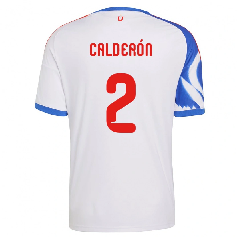 Danxen Pánské Franco Calderón #2 Bílá Tmavě Modrá Daleko Hráčské Dresy 2026/27 Dres