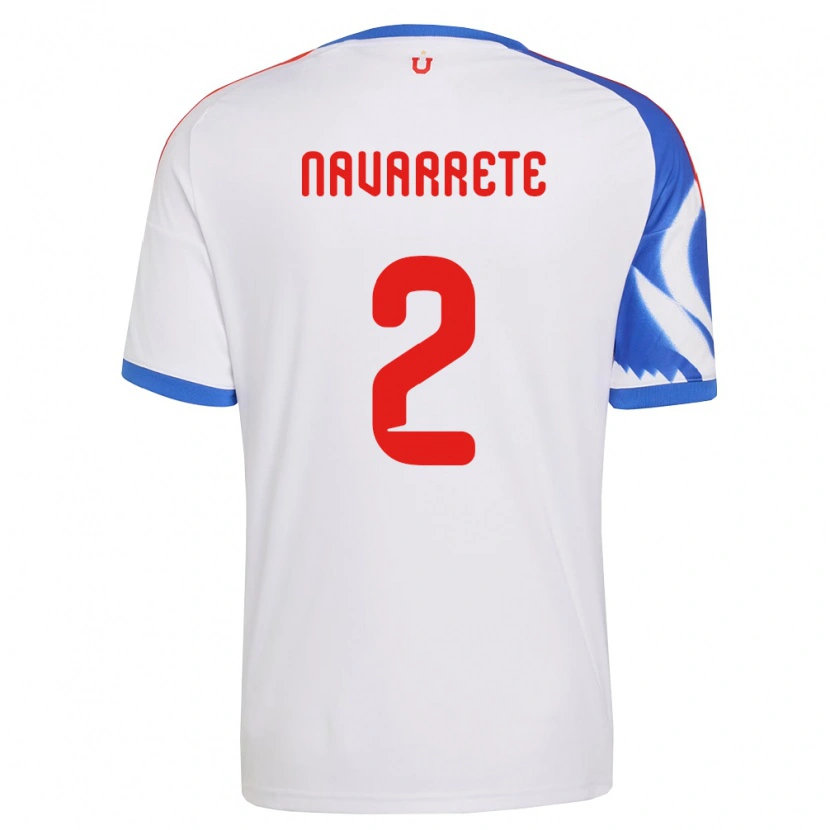 Danxen Pánské Daniel Navarrete #2 Bílá Tmavě Modrá Daleko Hráčské Dresy 2026/27 Dres
