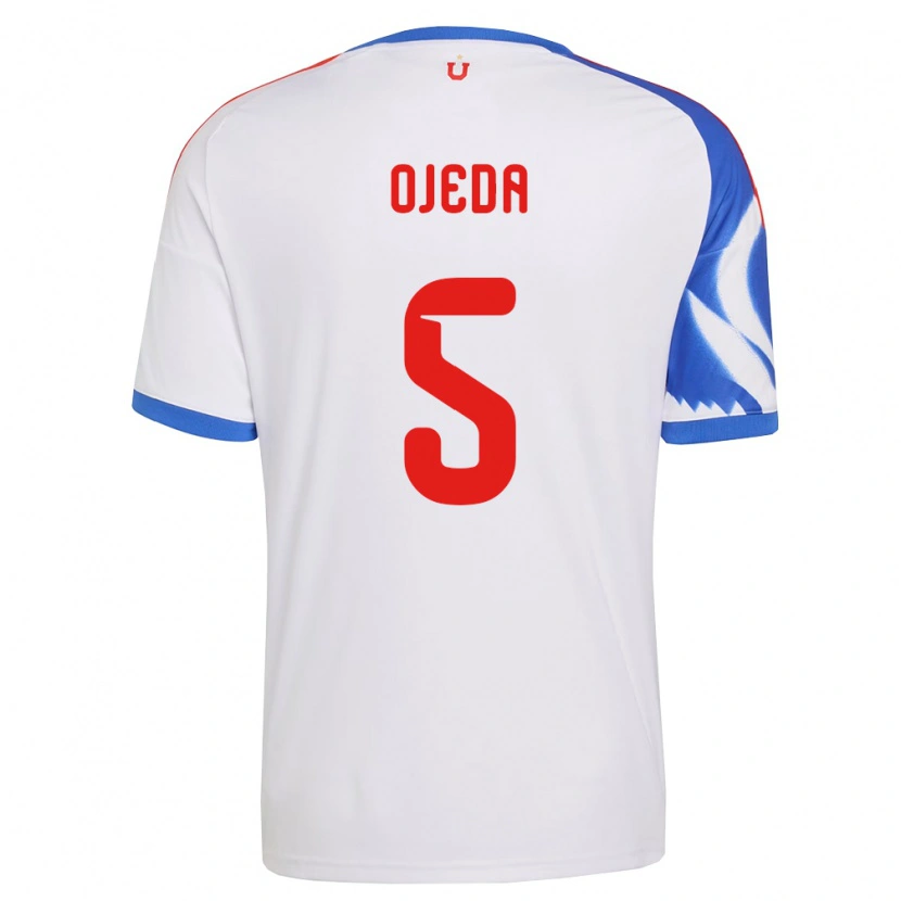 Danxen Pánské Emmanuel Ojeda #5 Bílá Tmavě Modrá Daleko Hráčské Dresy 2026/27 Dres