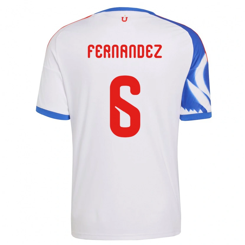 Danxen Pánské Nicolás Fernández #6 Bílá Tmavě Modrá Daleko Hráčské Dresy 2026/27 Dres