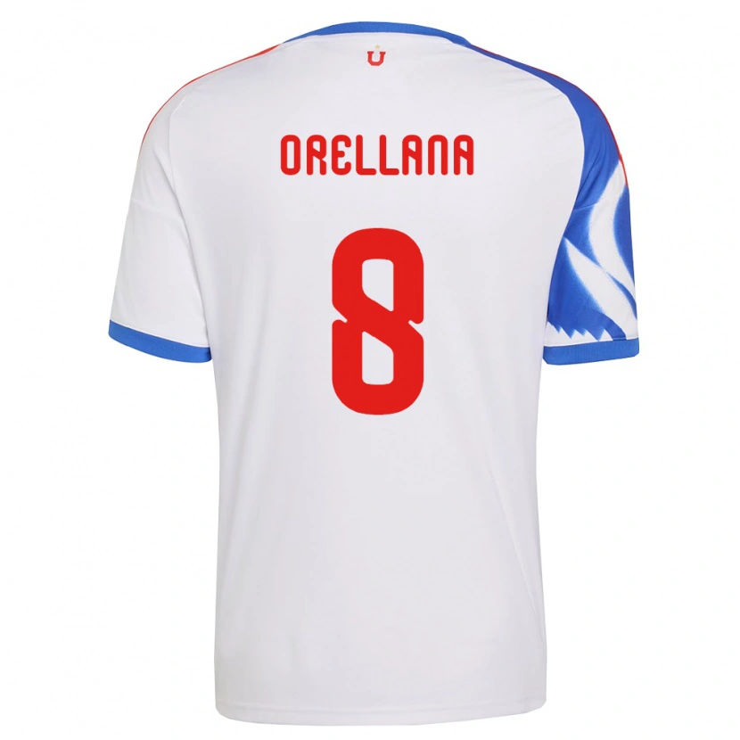 Danxen Pánské Denisse Orellana #8 Bílá Tmavě Modrá Daleko Hráčské Dresy 2026/27 Dres