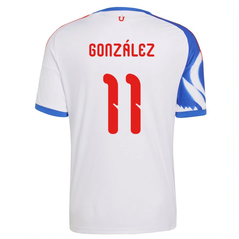 Danxen Pánské Andher González #11 Bílá Tmavě Modrá Daleko Hráčské Dresy 2026/27 Dres