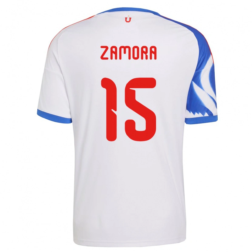 Danxen Pánské Daniela Zamora #15 Bílá Tmavě Modrá Daleko Hráčské Dresy 2026/27 Dres