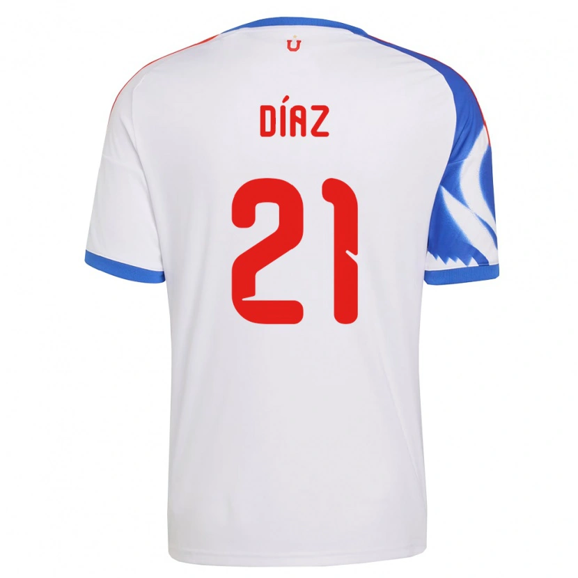 Danxen Pánské Marcelo Díaz #21 Bílá Tmavě Modrá Daleko Hráčské Dresy 2026/27 Dres