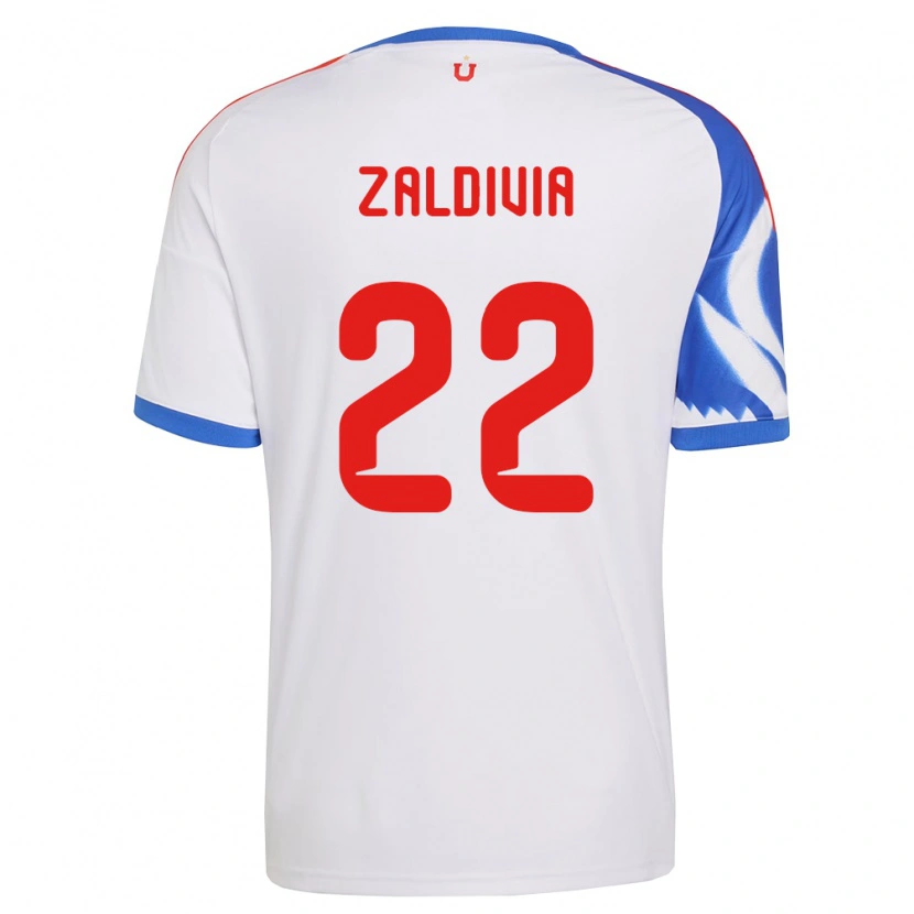 Danxen Pánské Matías Zaldivia #22 Bílá Tmavě Modrá Daleko Hráčské Dresy 2026/27 Dres