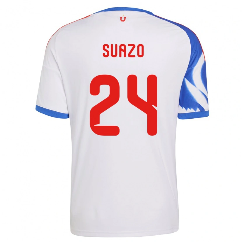 Danxen Pánské Arantza Suazo #24 Bílá Tmavě Modrá Daleko Hráčské Dresy 2026/27 Dres