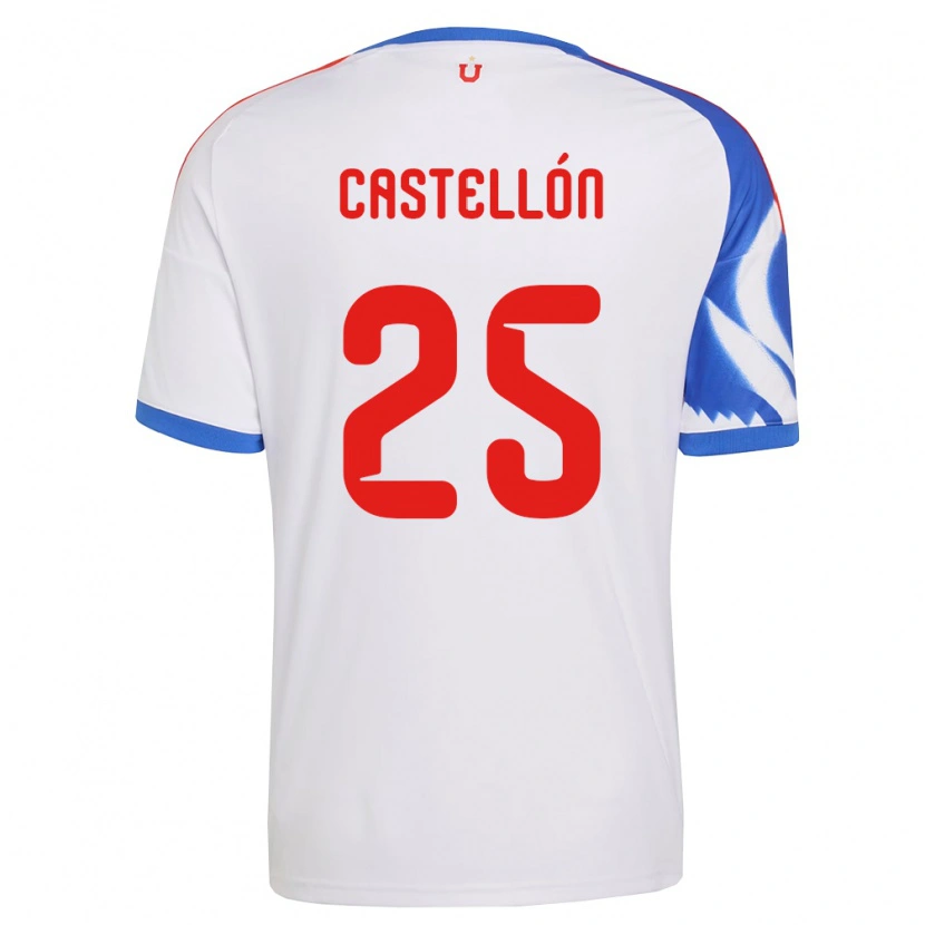Danxen Pánské Gabriel Castellón #25 Bílá Tmavě Modrá Daleko Hráčské Dresy 2026/27 Dres