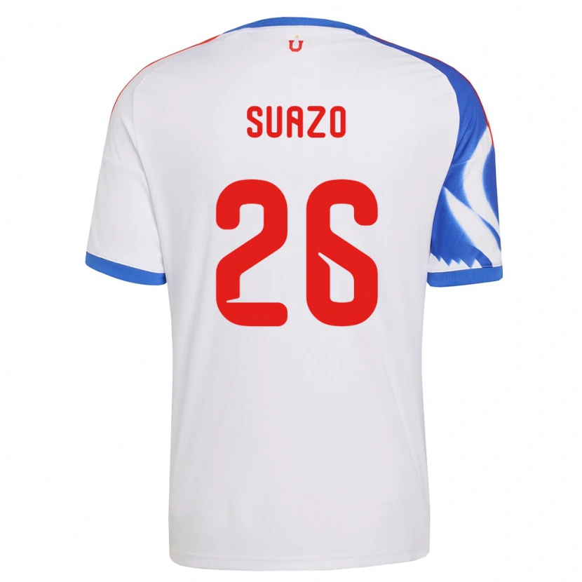 Danxen Pánské Gretzel Suazo #26 Bílá Tmavě Modrá Daleko Hráčské Dresy 2026/27 Dres