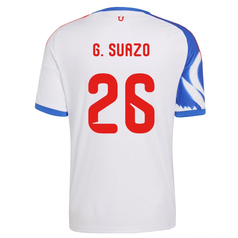 Danxen Pánské Grettel Suazo #26 Bílá Tmavě Modrá Daleko Hráčské Dresy 2026/27 Dres