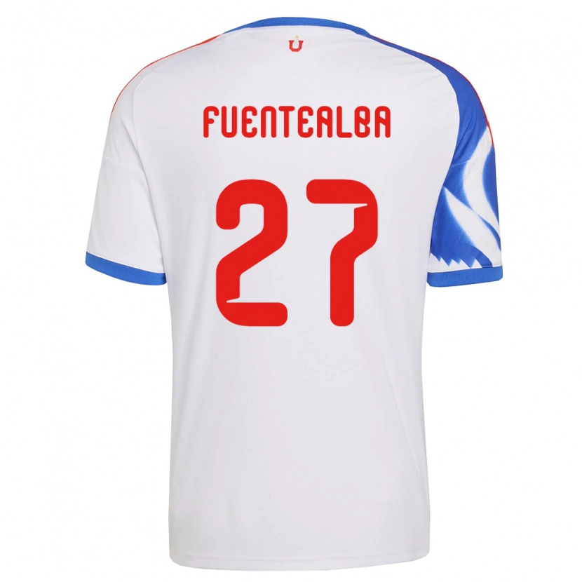 Danxen Pánské Jeison Fuentealba #27 Bílá Tmavě Modrá Daleko Hráčské Dresy 2026/27 Dres
