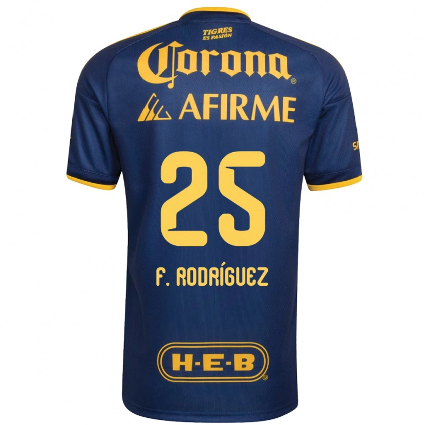 Danxen Pánské Felipe Rodríguez #25 Královsky Modrá Žlutá Daleko Hráčské Dresy 2026/27 Dres