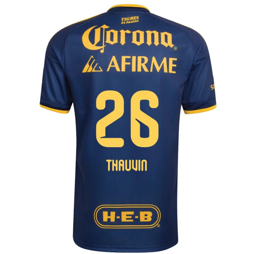 Danxen Pánské Florian Thauvin #26 Královsky Modrá Žlutá Daleko Hráčské Dresy 2026/27 Dres