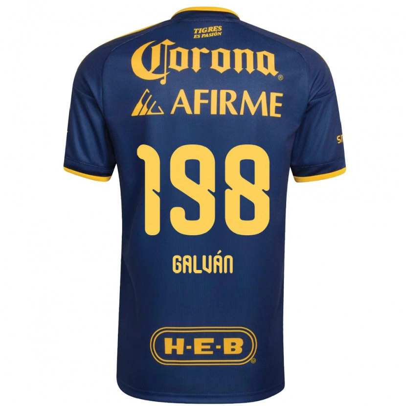 Danxen Pánské Isac Galván #198 Královsky Modrá Žlutá Daleko Hráčské Dresy 2026/27 Dres