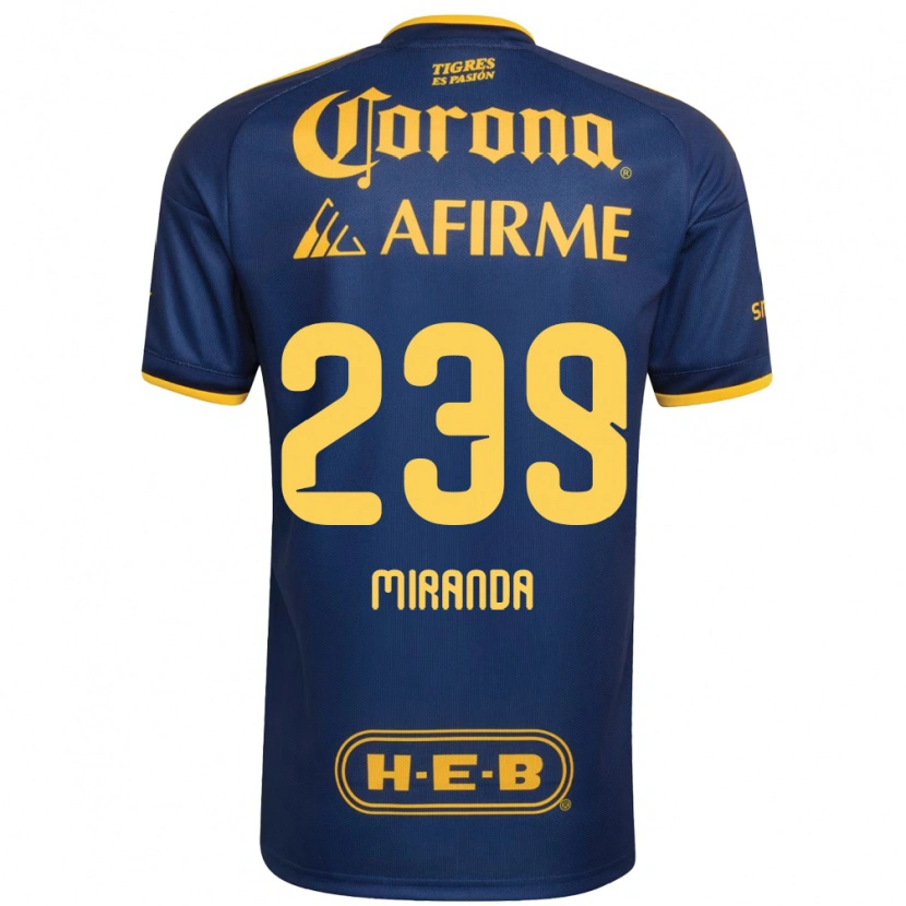 Danxen Pánské Jesús Miranda #239 Královsky Modrá Žlutá Daleko Hráčské Dresy 2026/27 Dres