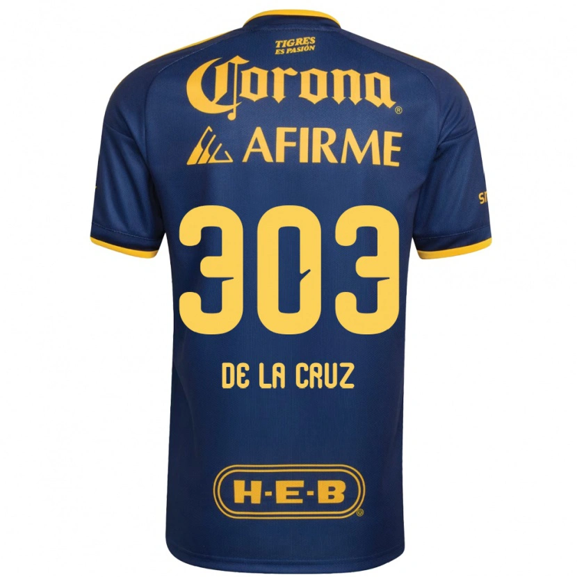 Danxen Pánské Erick De La Cruz #303 Královsky Modrá Žlutá Daleko Hráčské Dresy 2026/27 Dres