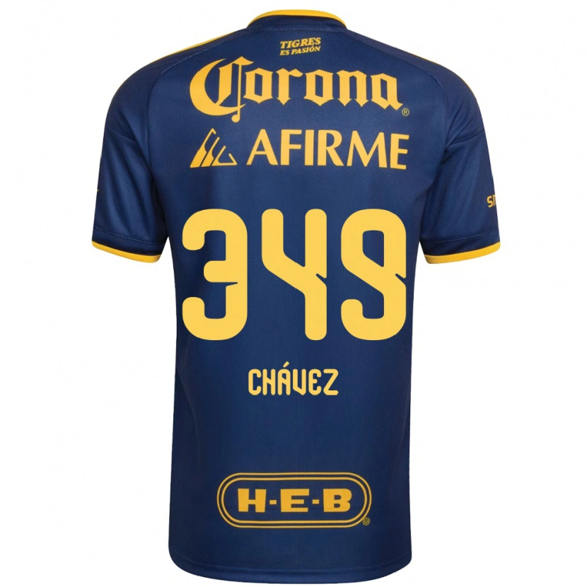 Danxen Pánské Jorge Chávez #349 Královsky Modrá Žlutá Daleko Hráčské Dresy 2026/27 Dres