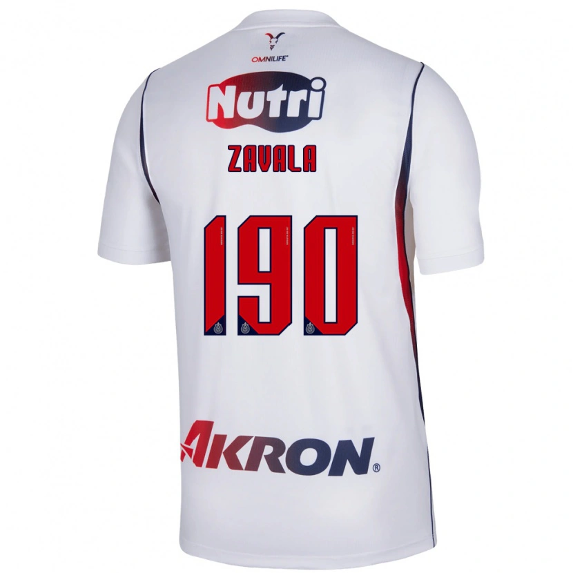 Danxen Pánské Juan Zavala #190 Červená Bílá Tmavě Modrá Daleko Hráčské Dresy 2026/27 Dres