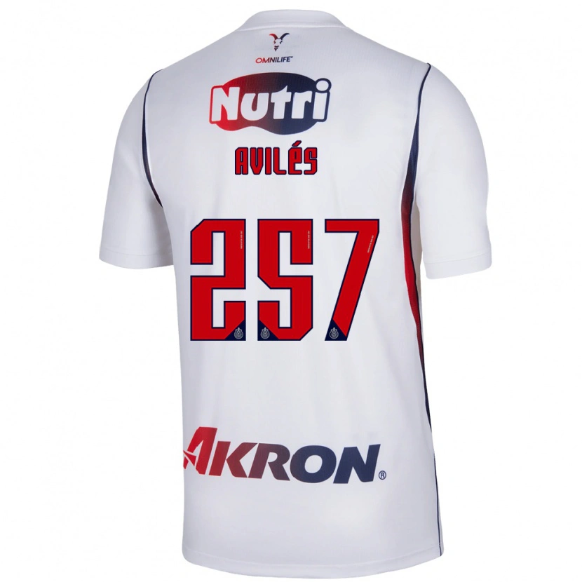 Danxen Pánské Emmanuel Avilés #257 Červená Bílá Tmavě Modrá Daleko Hráčské Dresy 2026/27 Dres