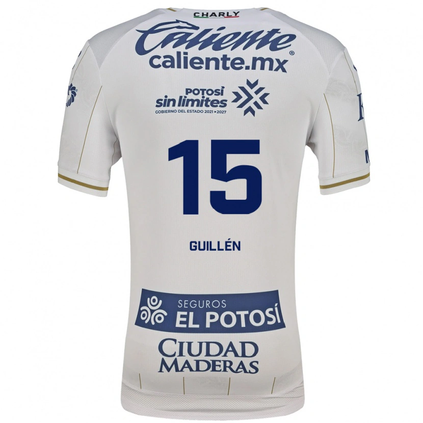 Danxen Pánské Daniel Guillen #15 Bílá Modrá Daleko Hráčské Dresy 2026/27 Dres
