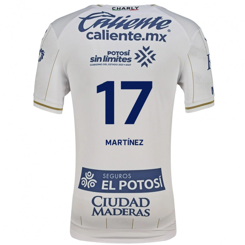 Danxen Pánské Gabriel Martínez #17 Bílá Modrá Daleko Hráčské Dresy 2026/27 Dres