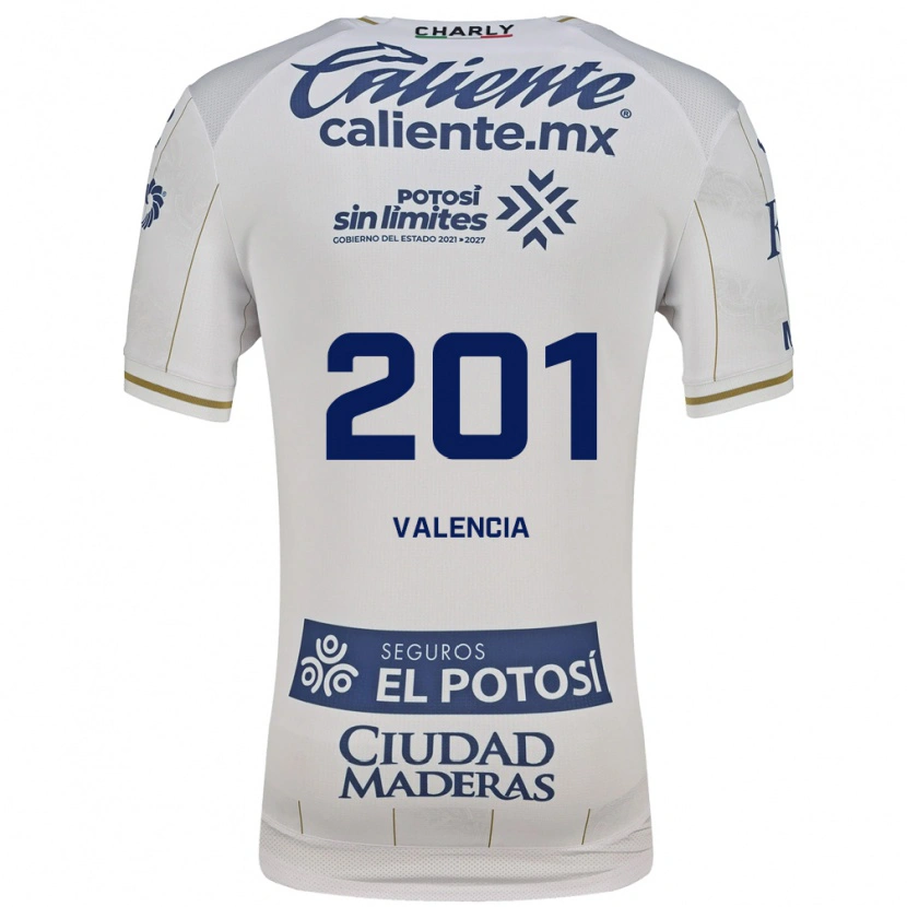 Danxen Pánské Cristian Valencia #201 Bílá Modrá Daleko Hráčské Dresy 2026/27 Dres