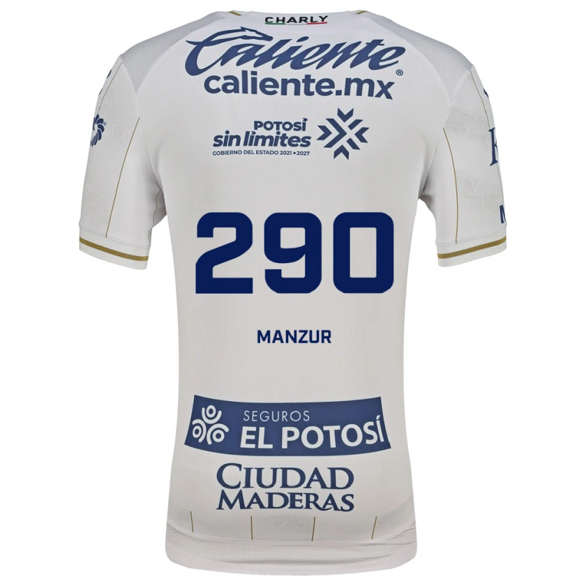 Danxen Pánské Jacobo Manzur #290 Bílá Modrá Daleko Hráčské Dresy 2026/27 Dres