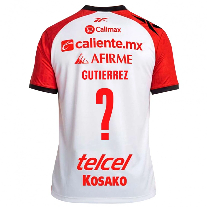 Danxen Pánské Dayán Gutiérrez #0 Bílá Černá Červená Daleko Hráčské Dresy 2026/27 Dres