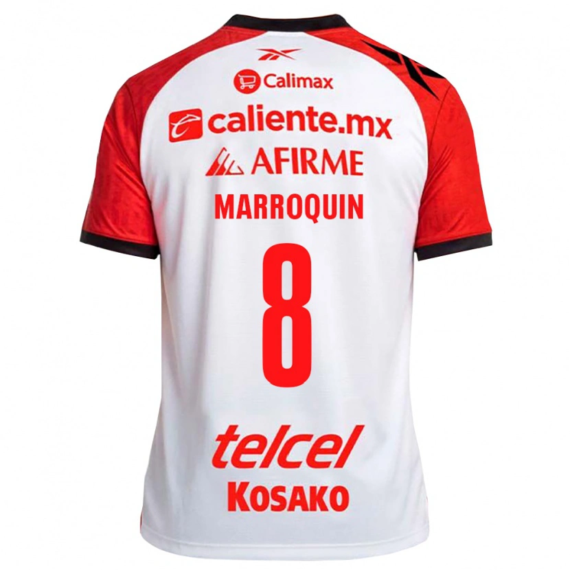 Danxen Pánské Ammanda Marroquin #8 Bílá Černá Červená Daleko Hráčské Dresy 2026/27 Dres