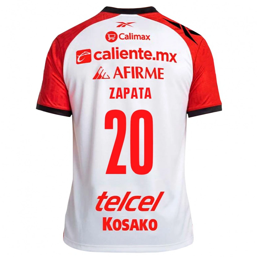 Danxen Pánské Ángel Zapata #20 Bílá Černá Červená Daleko Hráčské Dresy 2026/27 Dres
