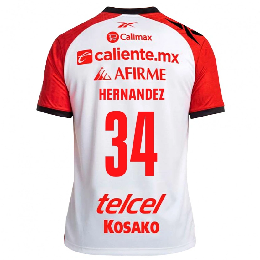 Danxen Pánské Kimberly Hernandez #34 Bílá Černá Červená Daleko Hráčské Dresy 2026/27 Dres