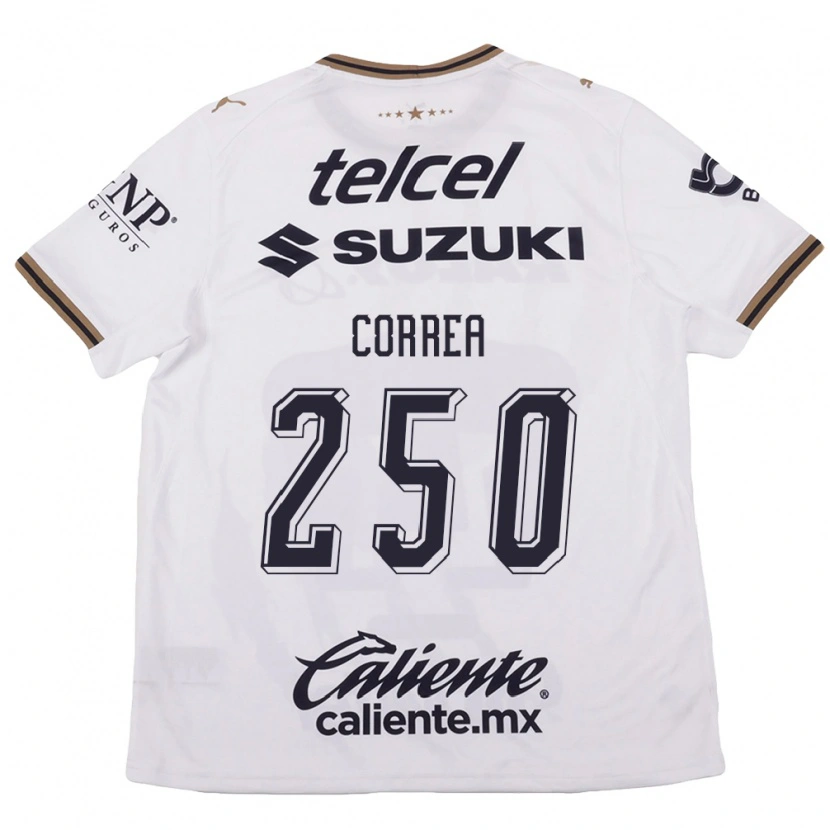 Danxen Pánské Andrés Correa #250 Bílá Černá Hnědá Daleko Hráčské Dresy 2026/27 Dres