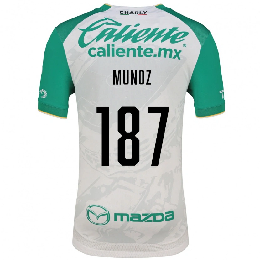 Danxen Pánské Diego Muñoz #187 Světle Zelená Bílá Daleko Hráčské Dresy 2026/27 Dres
