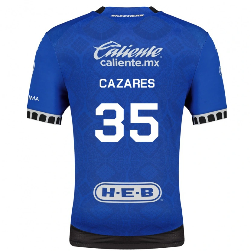 Danxen Pánské Juan Cázares #35 Královsky Modrá Bílá Černá Daleko Hráčské Dresy 2026/27 Dres