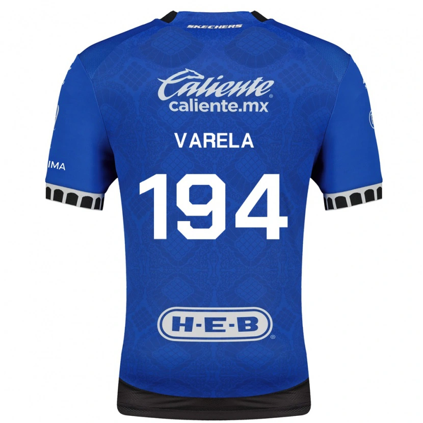 Danxen Pánské José Varela #194 Královsky Modrá Bílá Černá Daleko Hráčské Dresy 2026/27 Dres