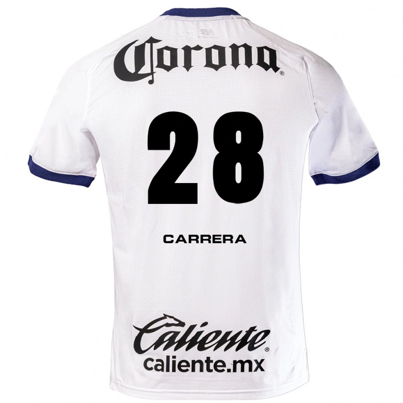 Danxen Pánské Nico Carrera #28 Bílá Modrá Černá Daleko Hráčské Dresy 2026/27 Dres
