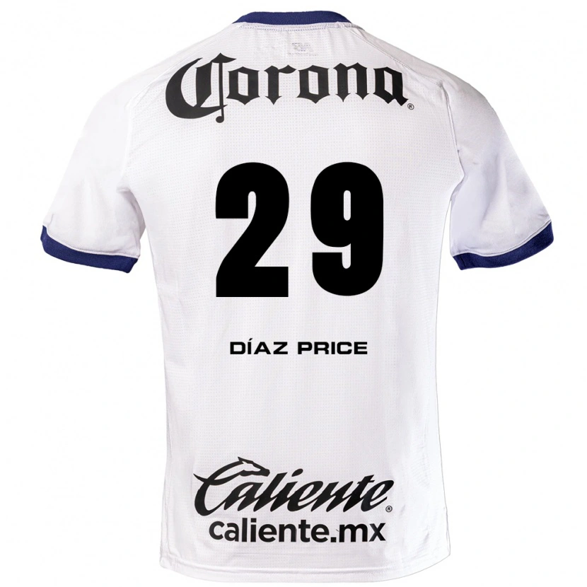 Danxen Pánské Jorge Díaz Price #29 Bílá Modrá Černá Daleko Hráčské Dresy 2026/27 Dres