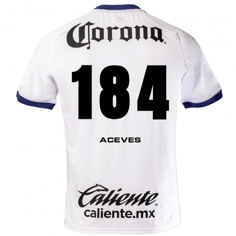 Danxen Pánské Sebastián Aceves #184 Bílá Modrá Černá Daleko Hráčské Dresy 2026/27 Dres