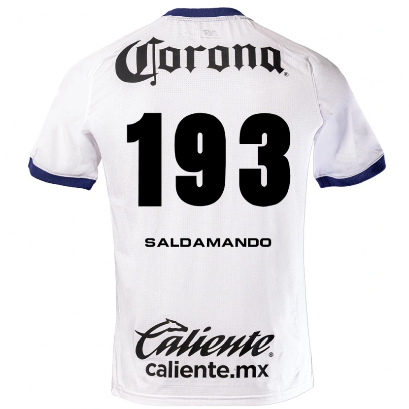 Danxen Pánské José Saldamando #193 Bílá Modrá Černá Daleko Hráčské Dresy 2026/27 Dres