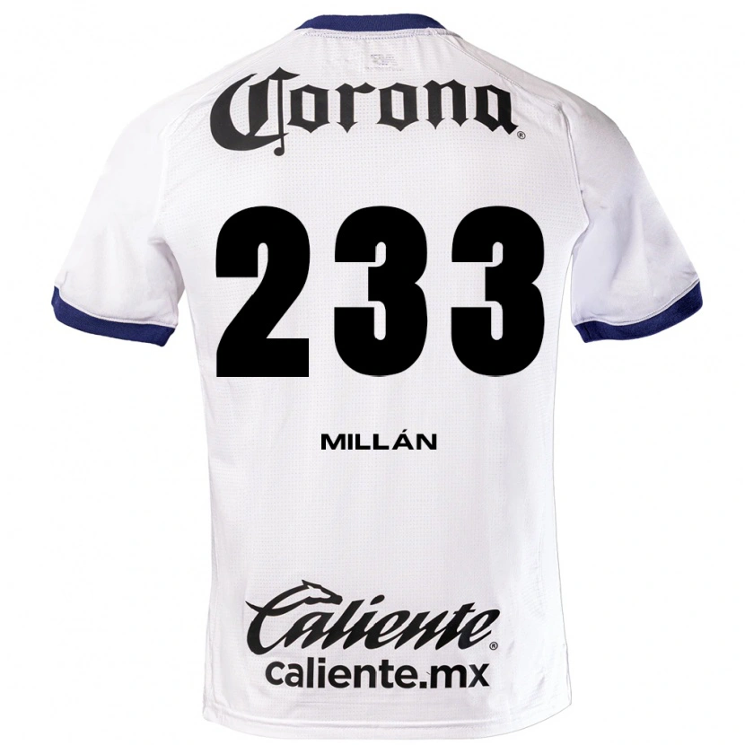 Danxen Pánské Dariel Millán #233 Bílá Modrá Černá Daleko Hráčské Dresy 2026/27 Dres