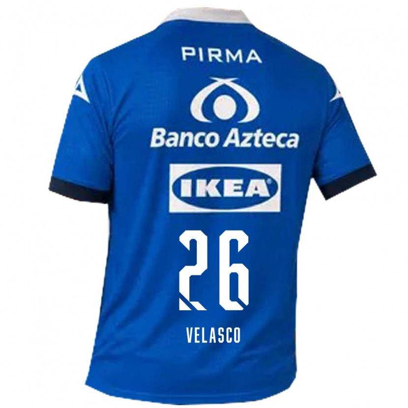 Danxen Pánské Kevin Velasco #26 Modrá Bílá Daleko Hráčské Dresy 2026/27 Dres