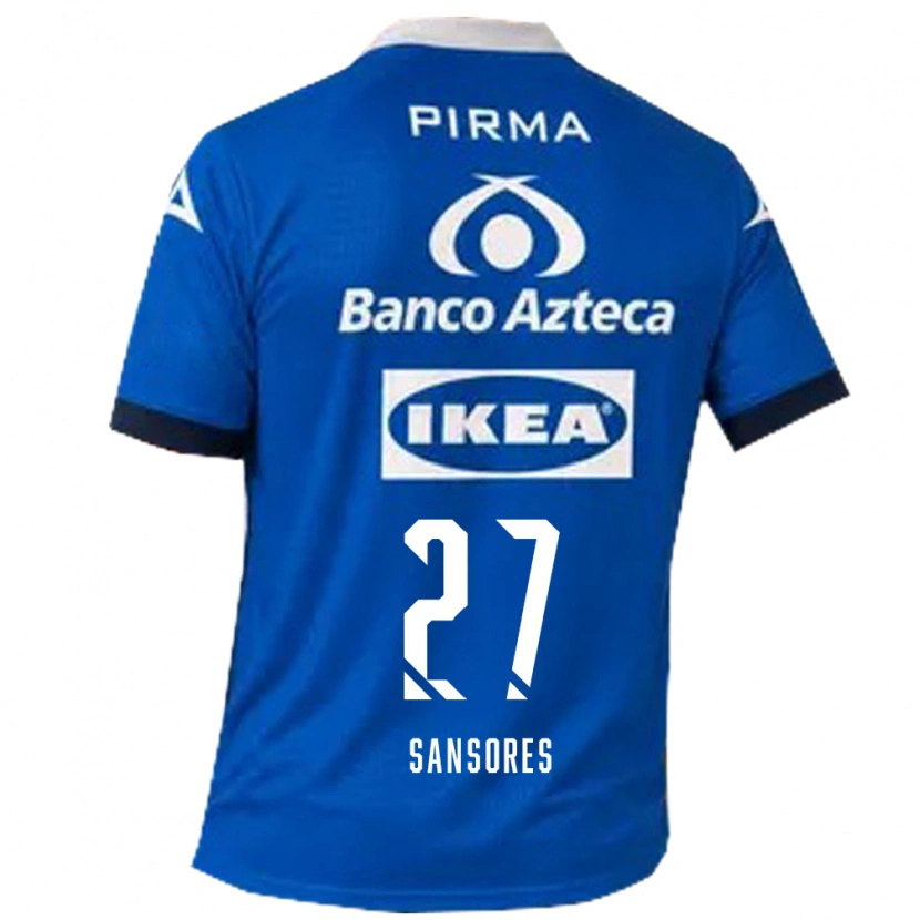 Danxen Pánské Miguel Sansores #27 Modrá Bílá Daleko Hráčské Dresy 2026/27 Dres