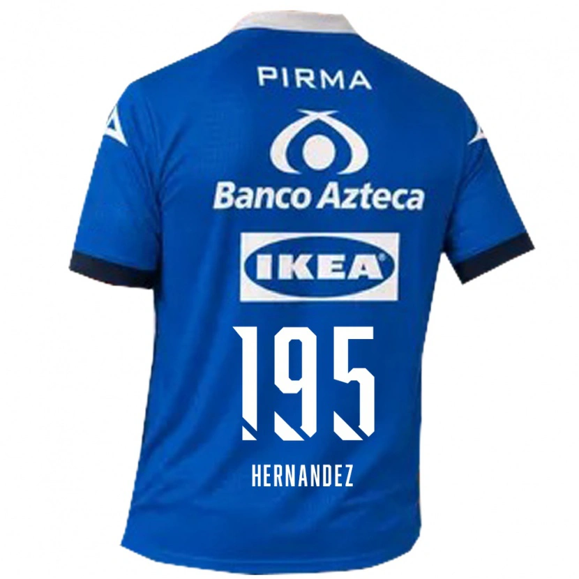 Danxen Pánské Daniel Hernández #195 Modrá Bílá Daleko Hráčské Dresy 2026/27 Dres