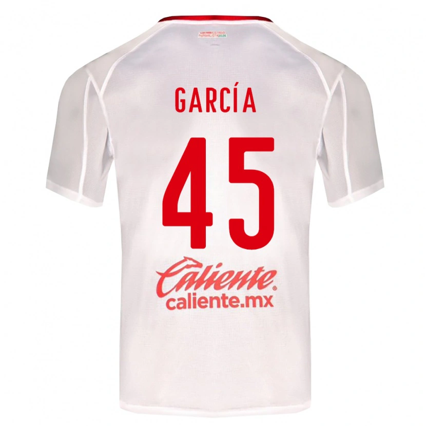 Danxen Pánské Eduardo García #45 Bílá Zelená Červená Daleko Hráčské Dresy 2026/27 Dres