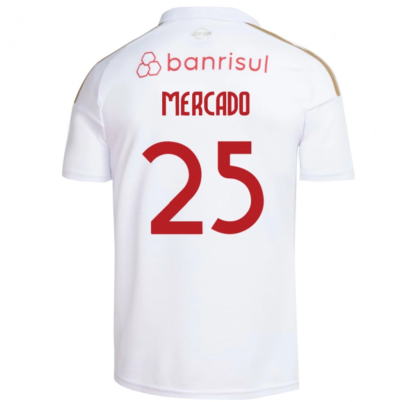 Danxen Pánské Gabriel Mercado #25 Bílá Červená Daleko Hráčské Dresy 2026/27 Dres
