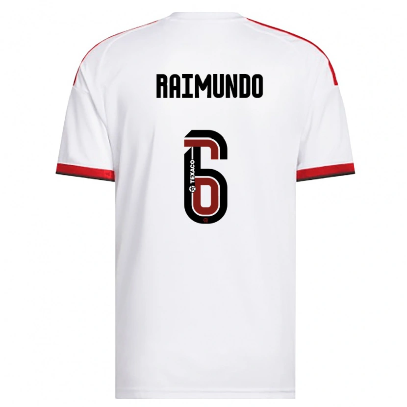 Danxen Pánské Raimundo Ykaro Santos Silva #6 Bílá Červená Černá Daleko Hráčské Dresy 2026/27 Dres